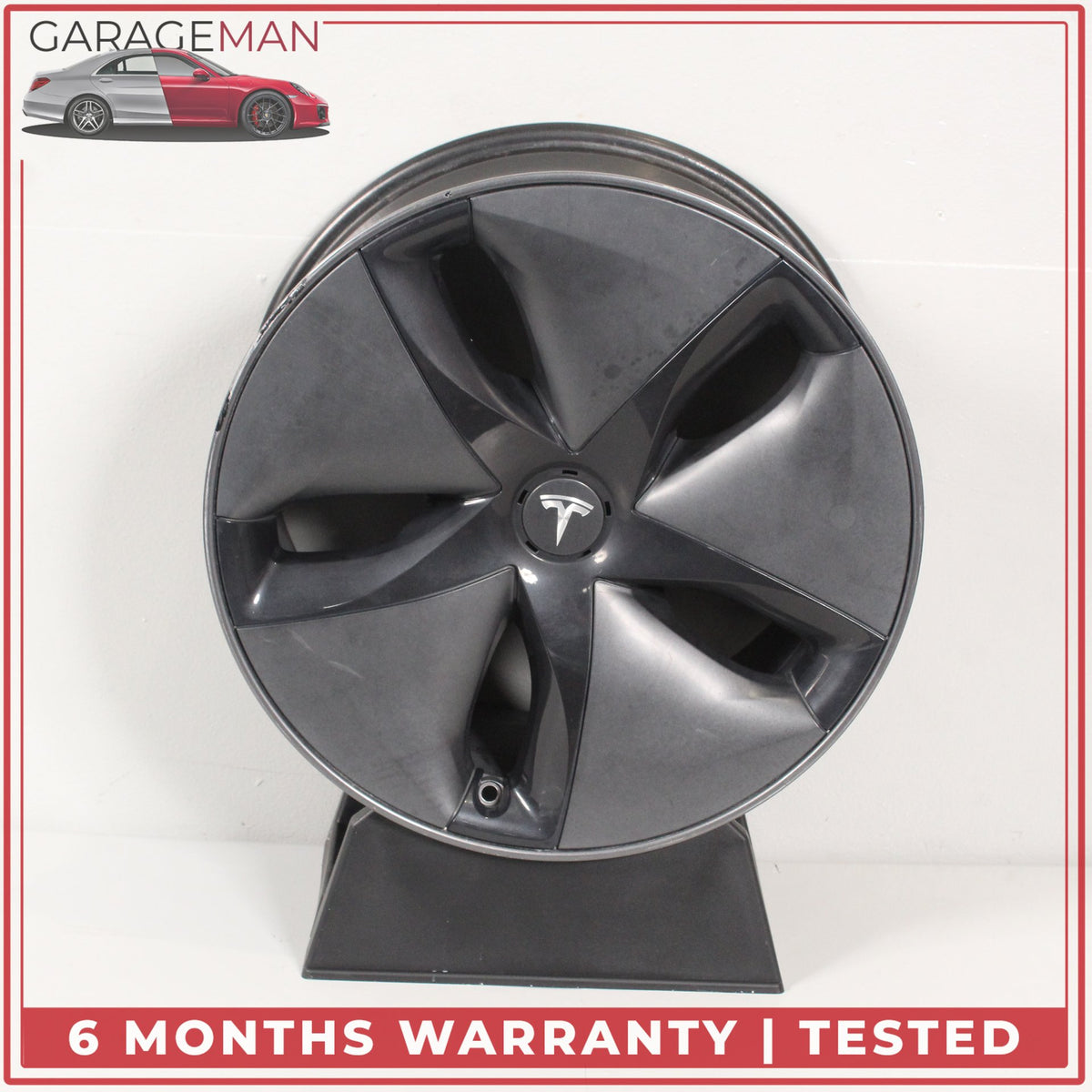 2017-2023 Tesla Model 3 Alloy Wheel Rim w/ Aerocover 18x8.5J ET40 104422100G OEM