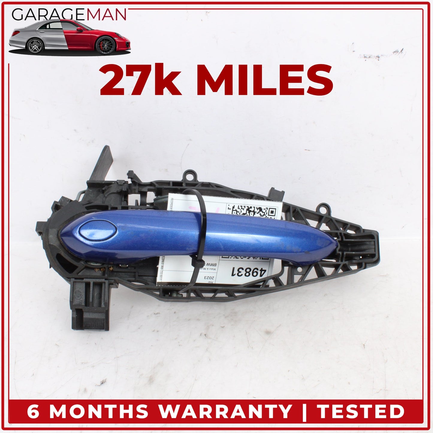 2019-2025 BMW M340i G20 Front Left Side Exterior Door Handle Blue 7449557 OEM