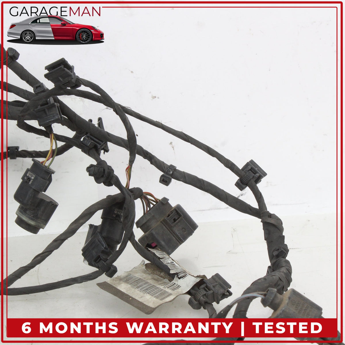 2015-2018 Audi A8 S8 Front Bumper Parking Sensor w/ Wire Harness 4H0971095AS OEM