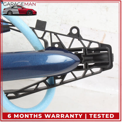 2017-2024 BMW X3 X4 M550i Rear Left Side Exterior Door Handle Blue Metallic OEM