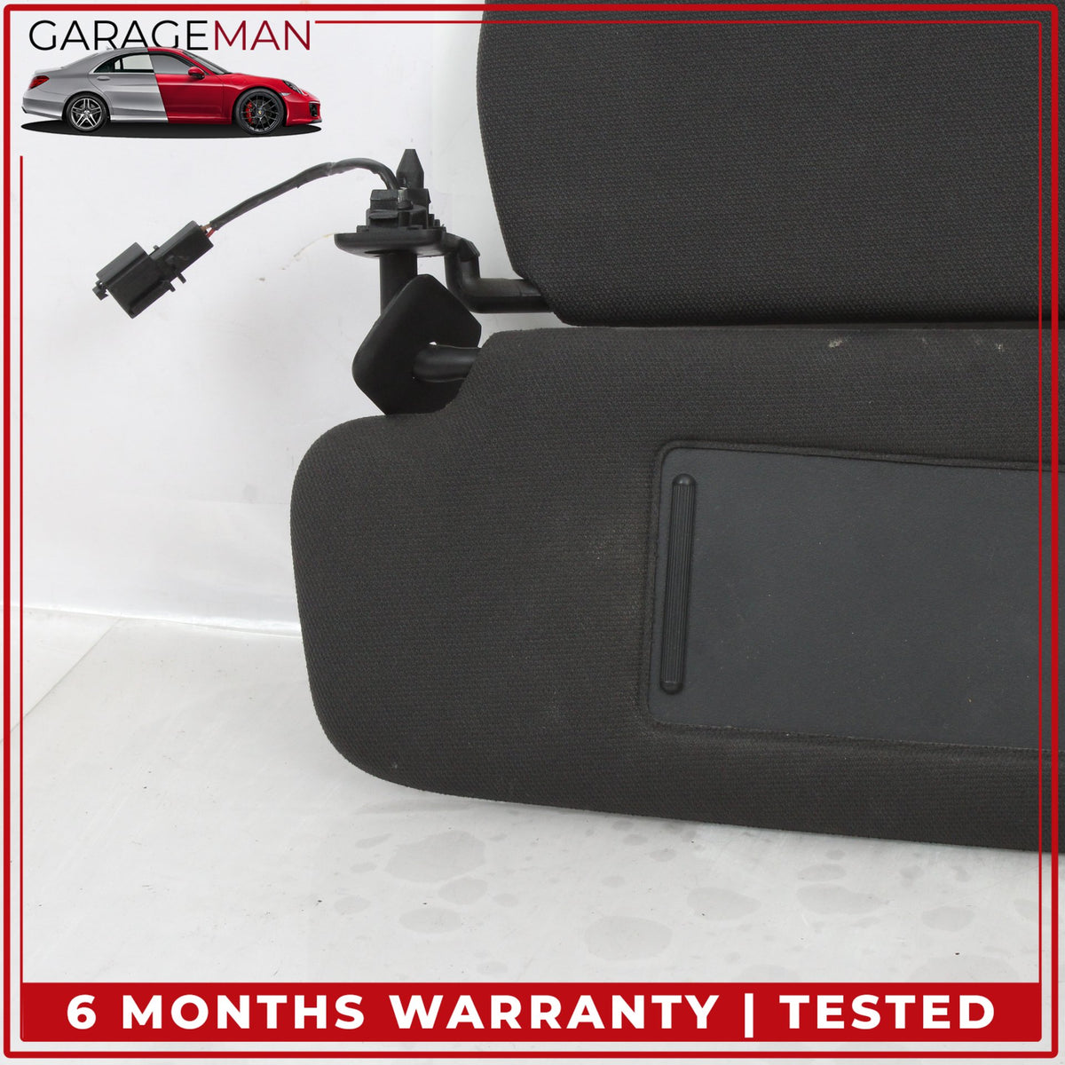 2007-2015 Audi Q7 4L SUV Front Left and Right Side Sun Visor Black 4L0857552 OEM