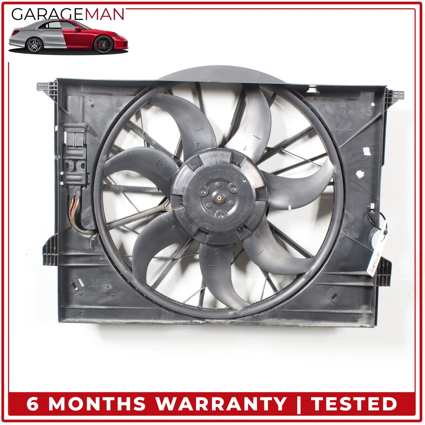 2003-2009 Mercedes-Benz E350 W211 Sedan Engine Radiator Cooling Fan Motor Assembly 3137229007 OEM