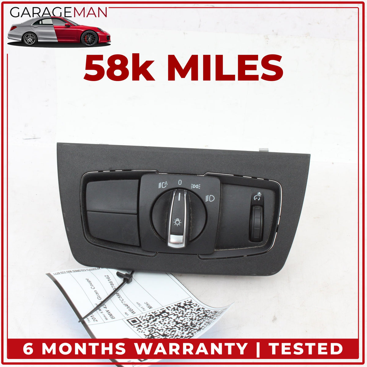 2012-2020 BMW 430i Front Left Head Light Fog Light Control Switch 9393939 OEM