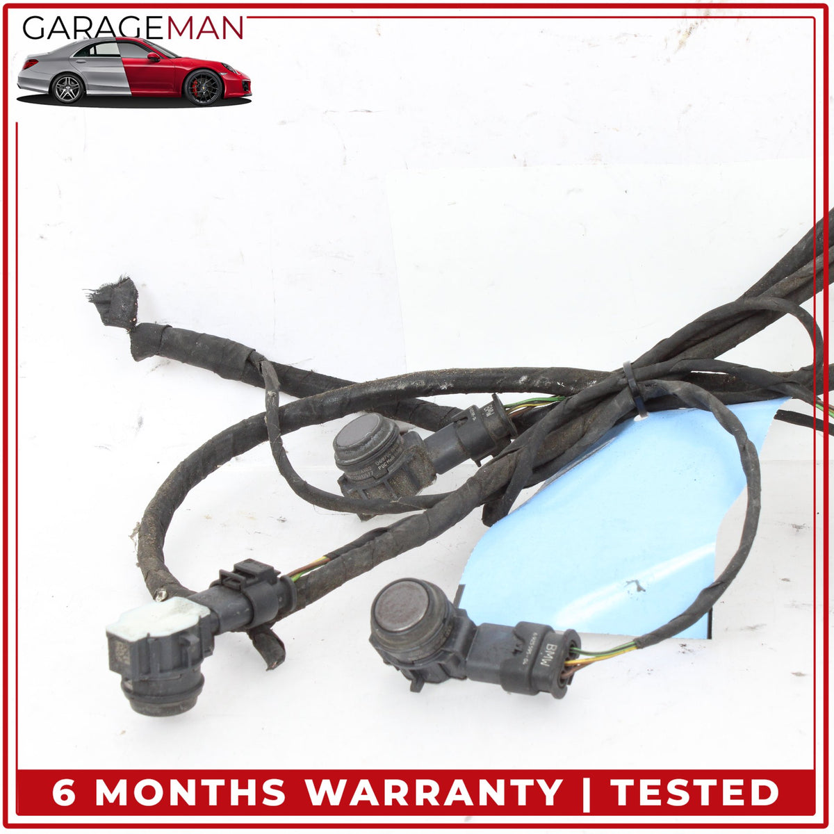 2012-2018 BMW 328i F30 Rear Bumper Parking Sensors w/ Wire Harness 9261579 OEM