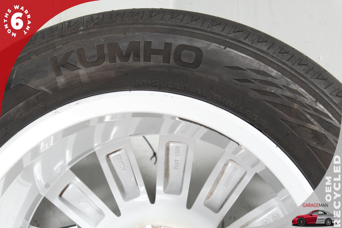 2014-2018 Fiat 500L 13 Spoke Wheel Rim w/ Tire 6.5JX16H2 ET39 735585995 OEM