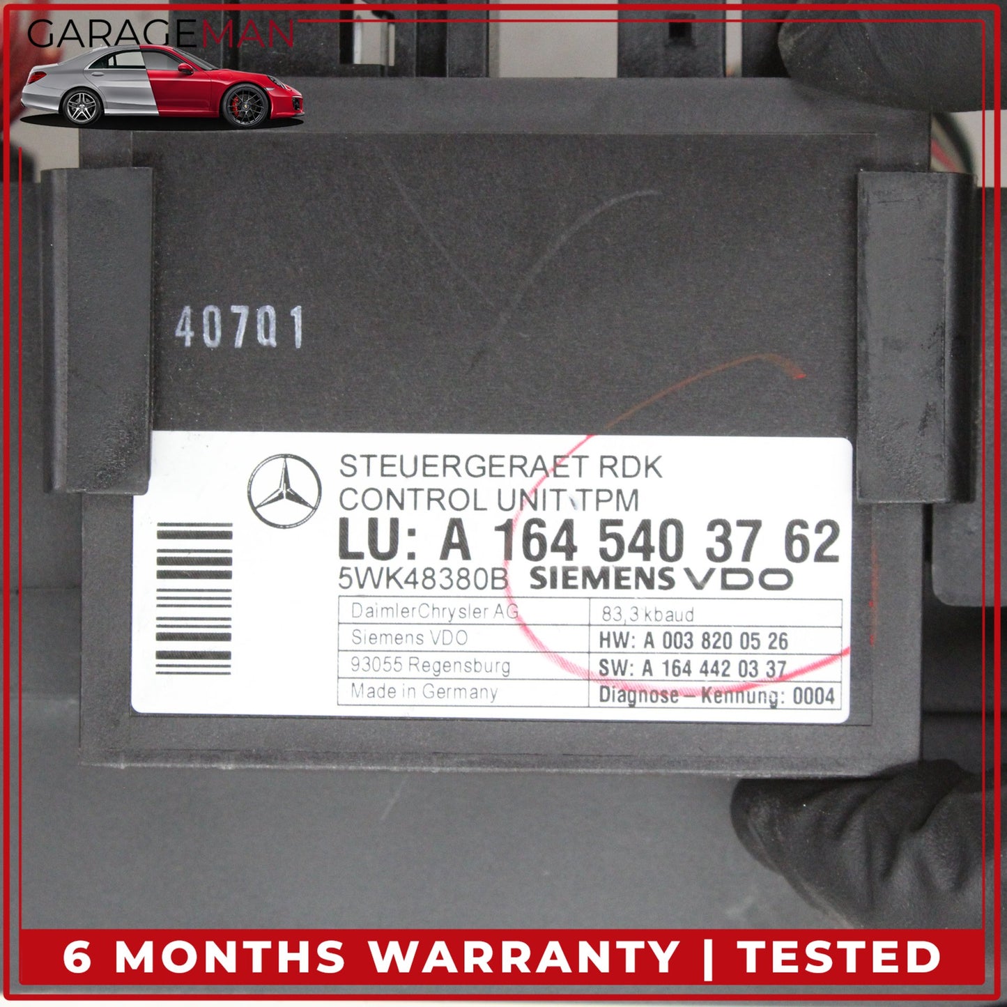 2006-2012 Mercedes X164 GL550 Rear SAM Fuse Box w/ TPMS Control Module OEM