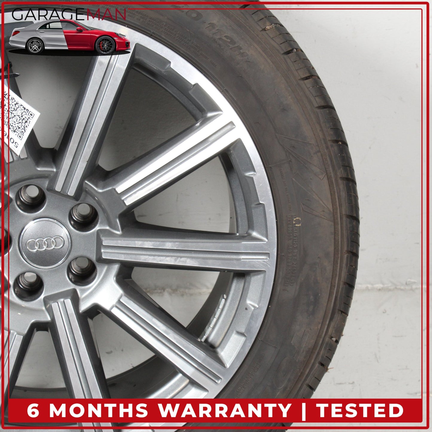 2017-2025 Audi Q7 SQ7 10 Spoke Wheel Rim w/ Tire 9JX20H2 ET33 4M0601025AD OEM