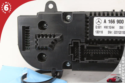 12-19 Mercedes-Benz GL450 X166 A/C Heater Climate Control Switch 1669007008