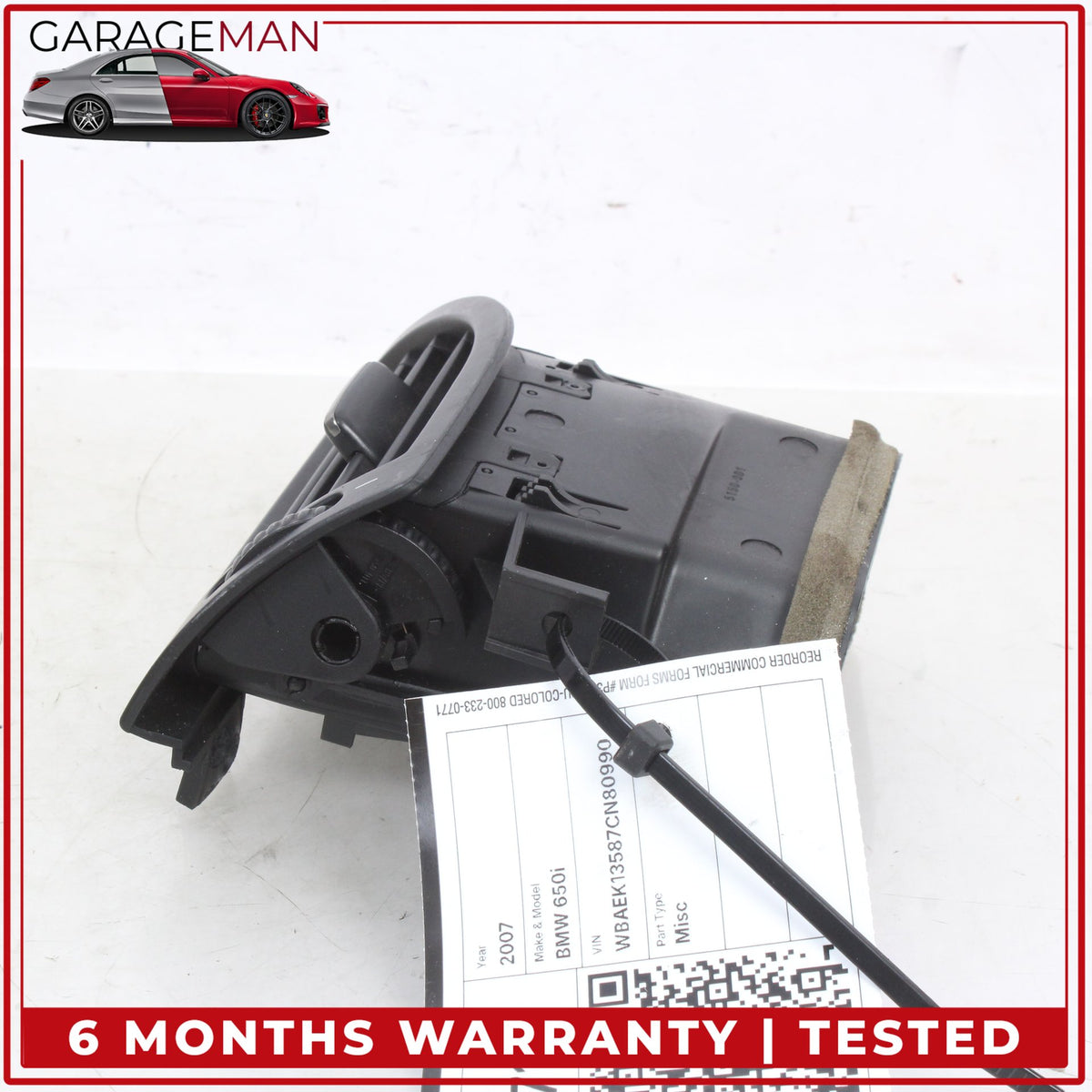 2004-2010 BMW 650i E64 Front Right Dash AC A/C Air Vent 7009272 OEM