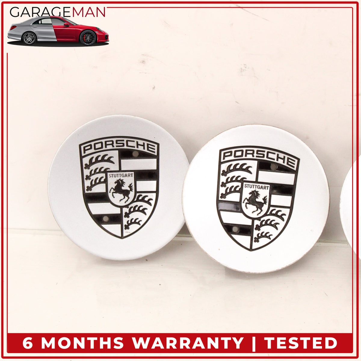 1994-2012 Porsche 911 Carrera 996 Front and Rear Wheel Center Cap Set of 4 OEM