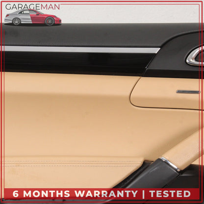 2011-2018 Porsche Cayenne 958 Rear Left Side Door Trim Cover Panel Beige OEM