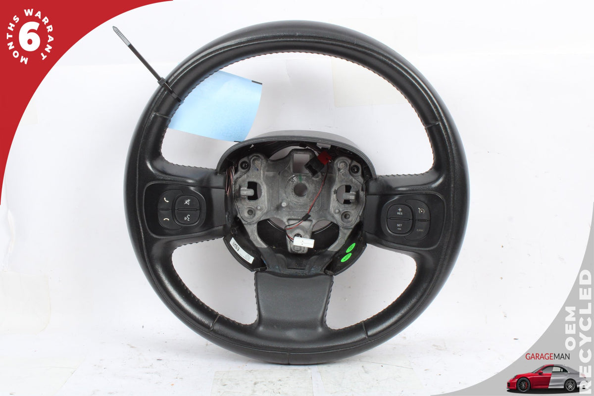 2014-2017 Fiat 500L Front Left Driver Side Leather Steering Wheel Black OEM