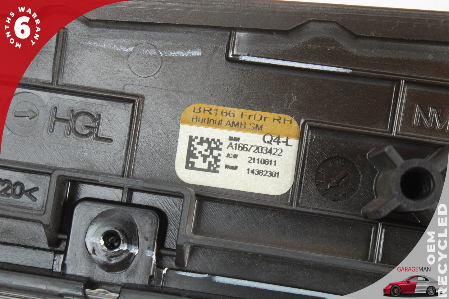 12-19 Mercedes X166 GL450 Front Right Side Seat Adjustment Switch w/ Trim OEM