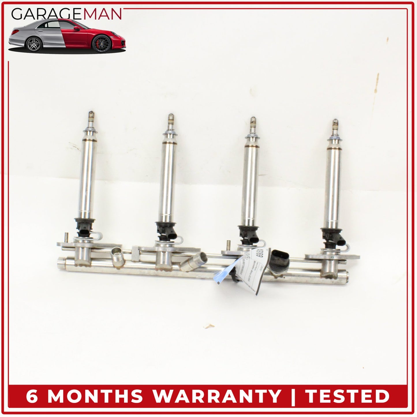 2011-2018 Mercedes W216 CL550 Fuel Injection Rail Line w/ Injectors Right Side