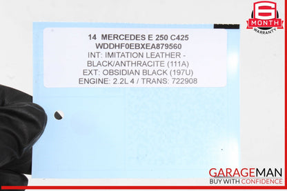 2011-2016 Mercedes-Benz E250 W212 Sedan Intercooler Radiator 2045000200 OEM
