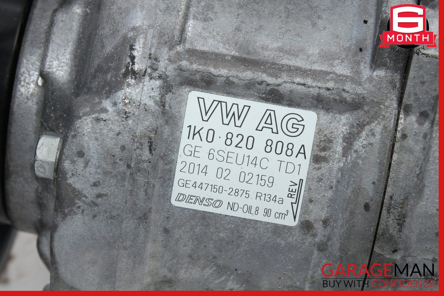 2009-2015 Audi TT 8J AC A/C Air Conditioning Compressor 1K0820808 OEM