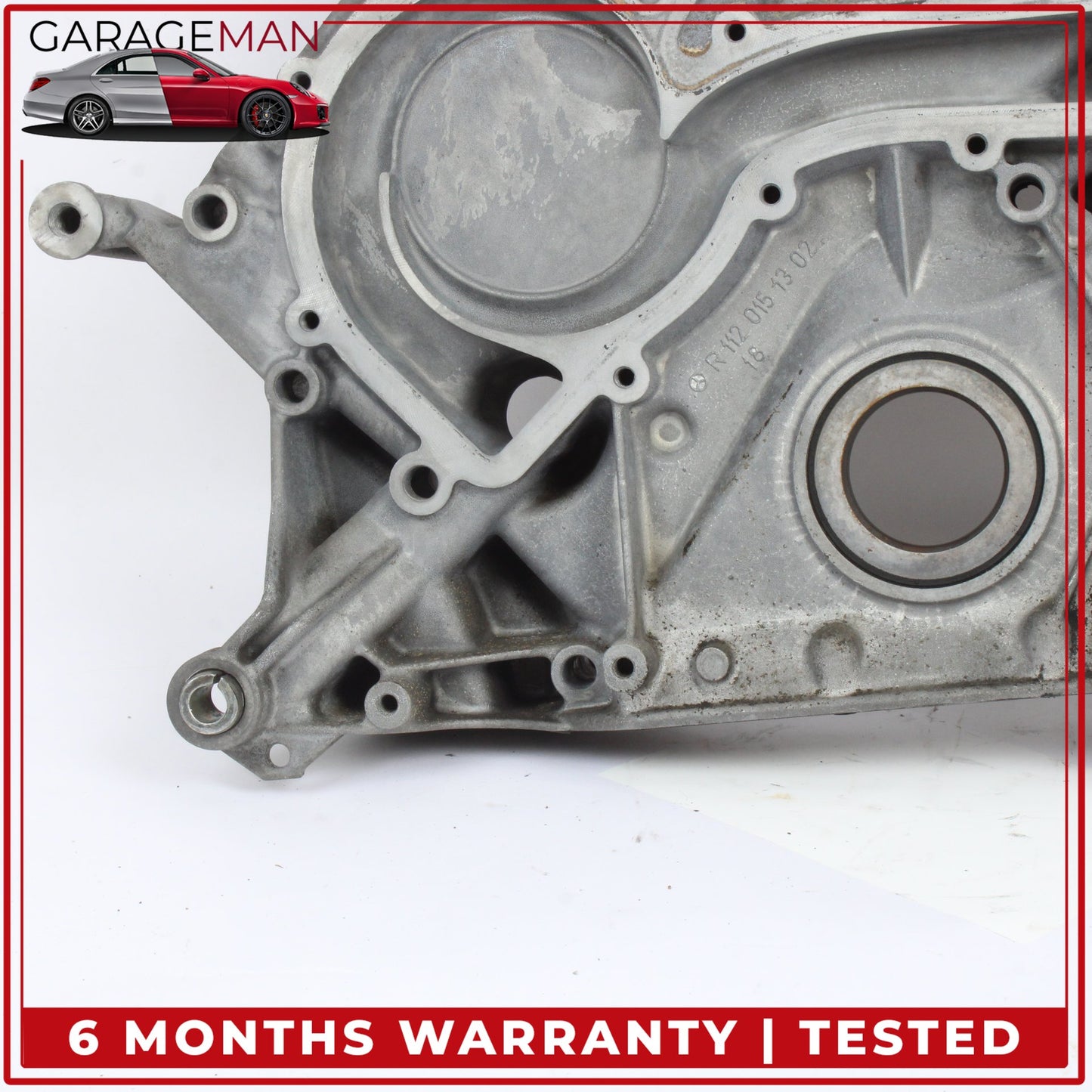 1998-2006 Mercedes W220 S430 Engine Timing Cover w/ Thermostat Housing OEM