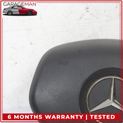 2012-2017 Mercedes W212 E400 Front Left Side Steering Wheel Airbag Black OEM