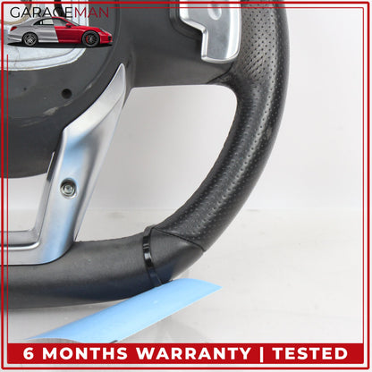 2015-2020 Mercedes W205 C300 Flat Bottom Steering Wheel w/ Paddle Shifters OEM