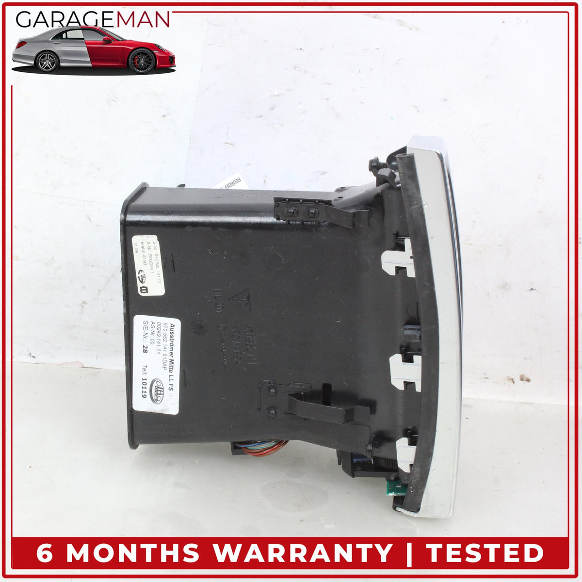 2010-2016 Porsche Panamera 970 Front Left Side Dash Inner AC A/C Air Vent OEM