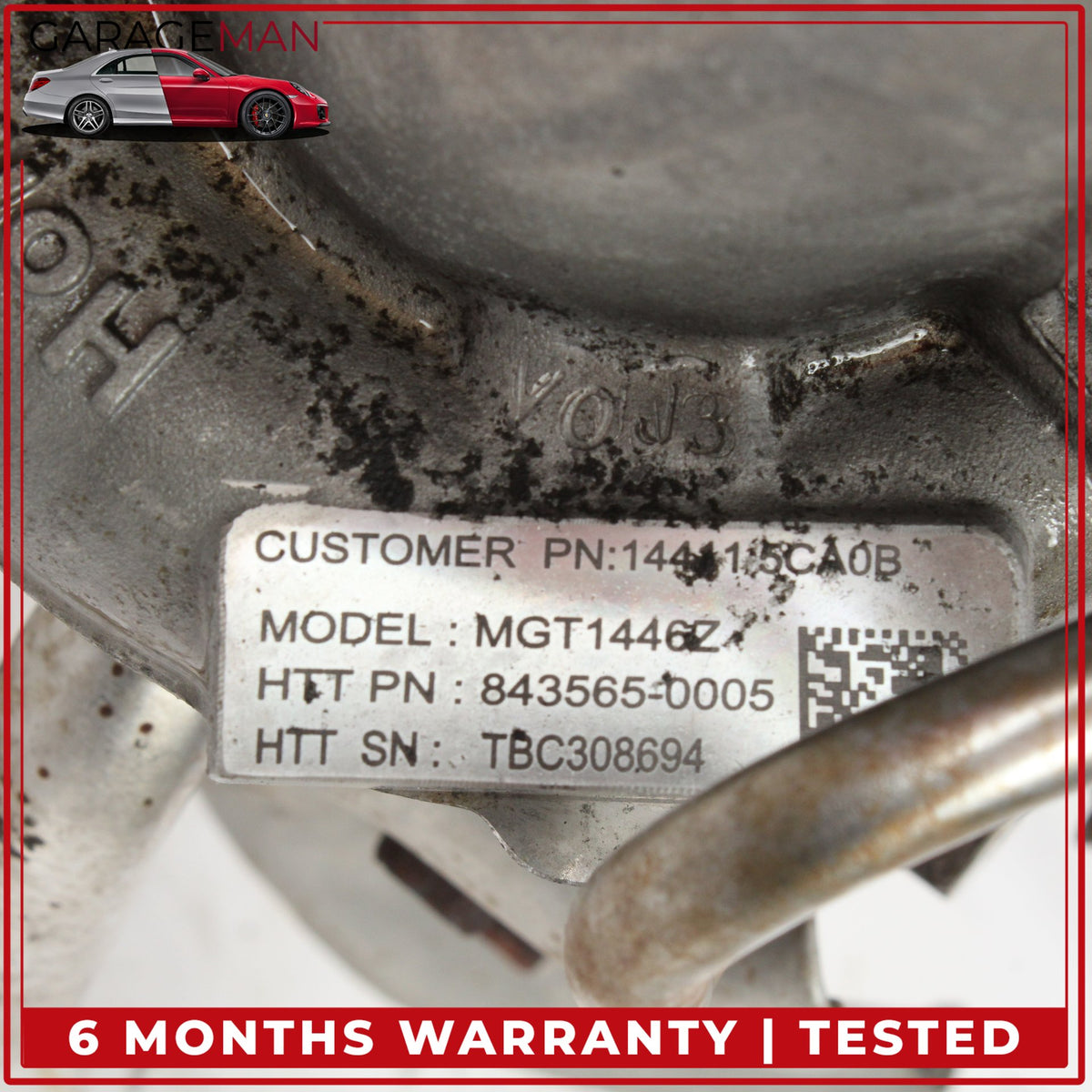 2016-2018 Infiniti Q50 Q60 3.0L Engine Left Side Turbocharger 144115CA0B OEM