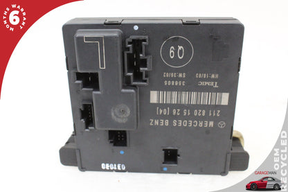 2003-2006 Mercedes W211 E500 Rear Left Side Door Control Module 2118201526 OEM