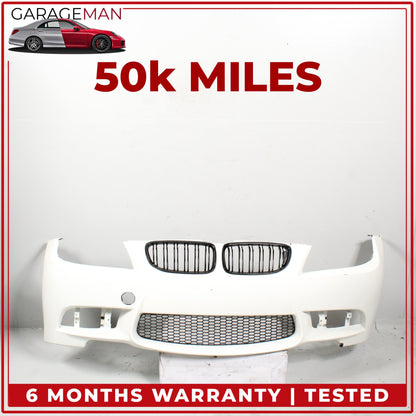 2006-2008 BMW 335i E90 M3 Style Front Bumper Cover Assembly w/ Grille Alpine White III