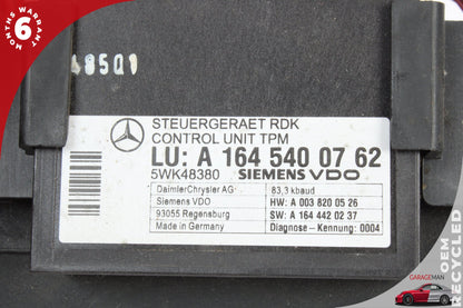 2006-2013 Mercedes X164 GL450 TPMS Tire Pressure Control Module w/ Fuse Box OEM