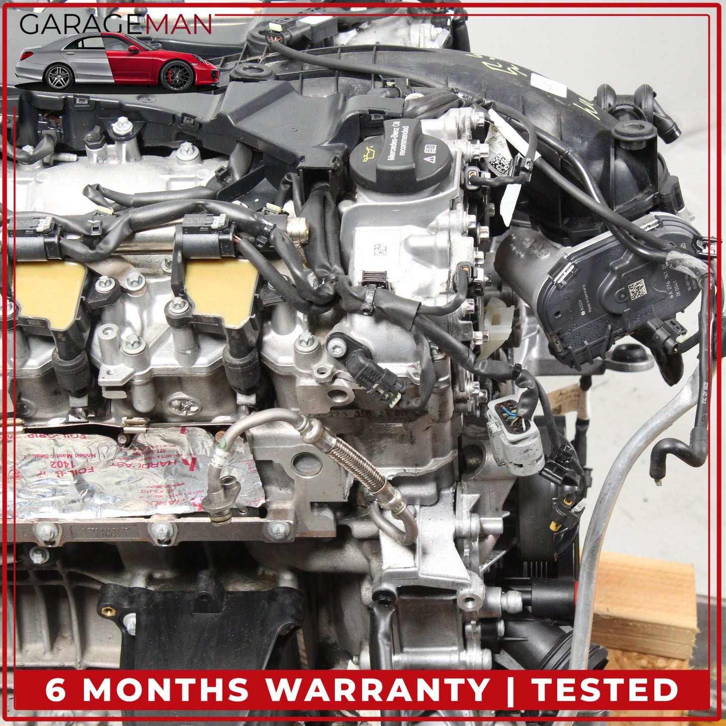 2015-2017 Mercedes-Benz S550e W222 RWD 3.0L V6 M276 Engine Motor Assembly 276.824 103k