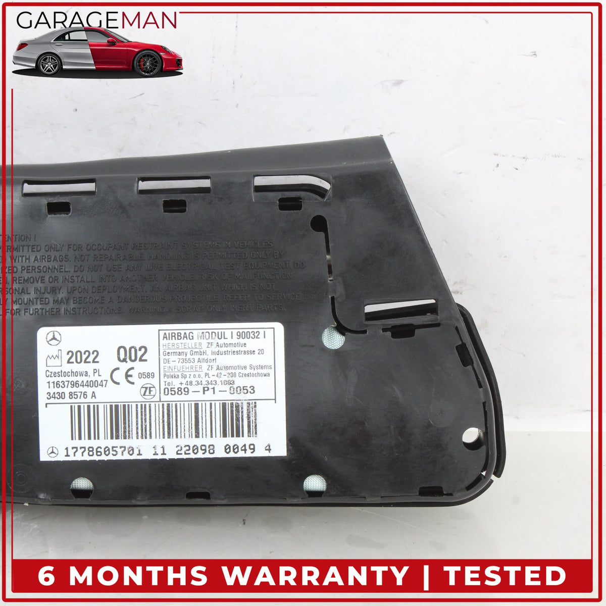 2019-2022 Mercedes W177 A220 A35 AMG Front Left Seat Airbag 1778605701 OEM