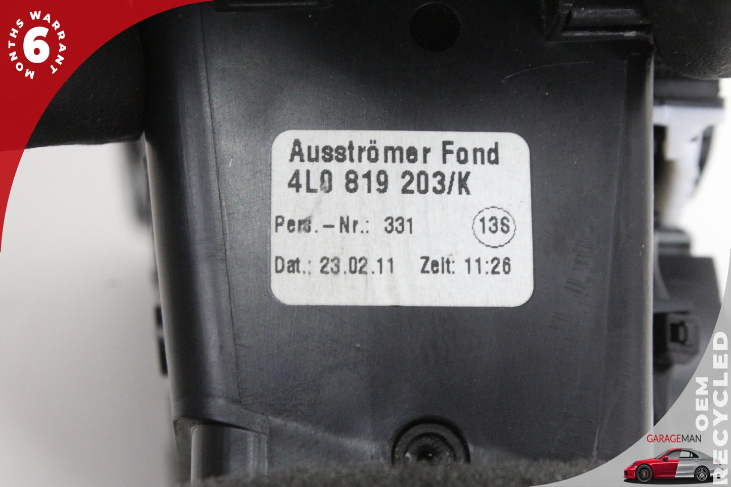 2007-2015 Audi Q7 SUV Rear Center Console AC A/C Air Vent 4L0819203 OEM