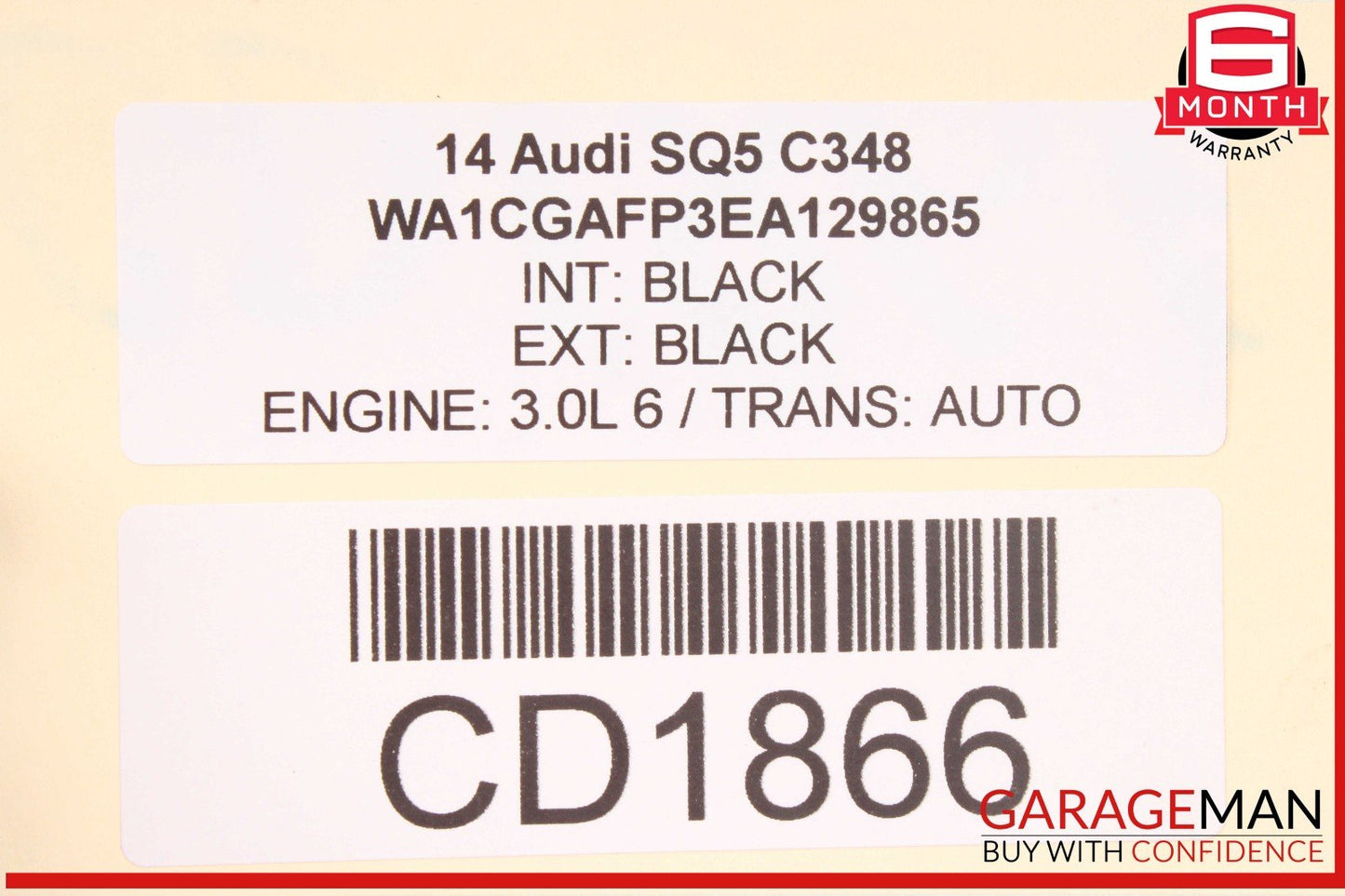 09-17 Audi SQ5 Front Bumper Reinforcement Impact Bar OEM