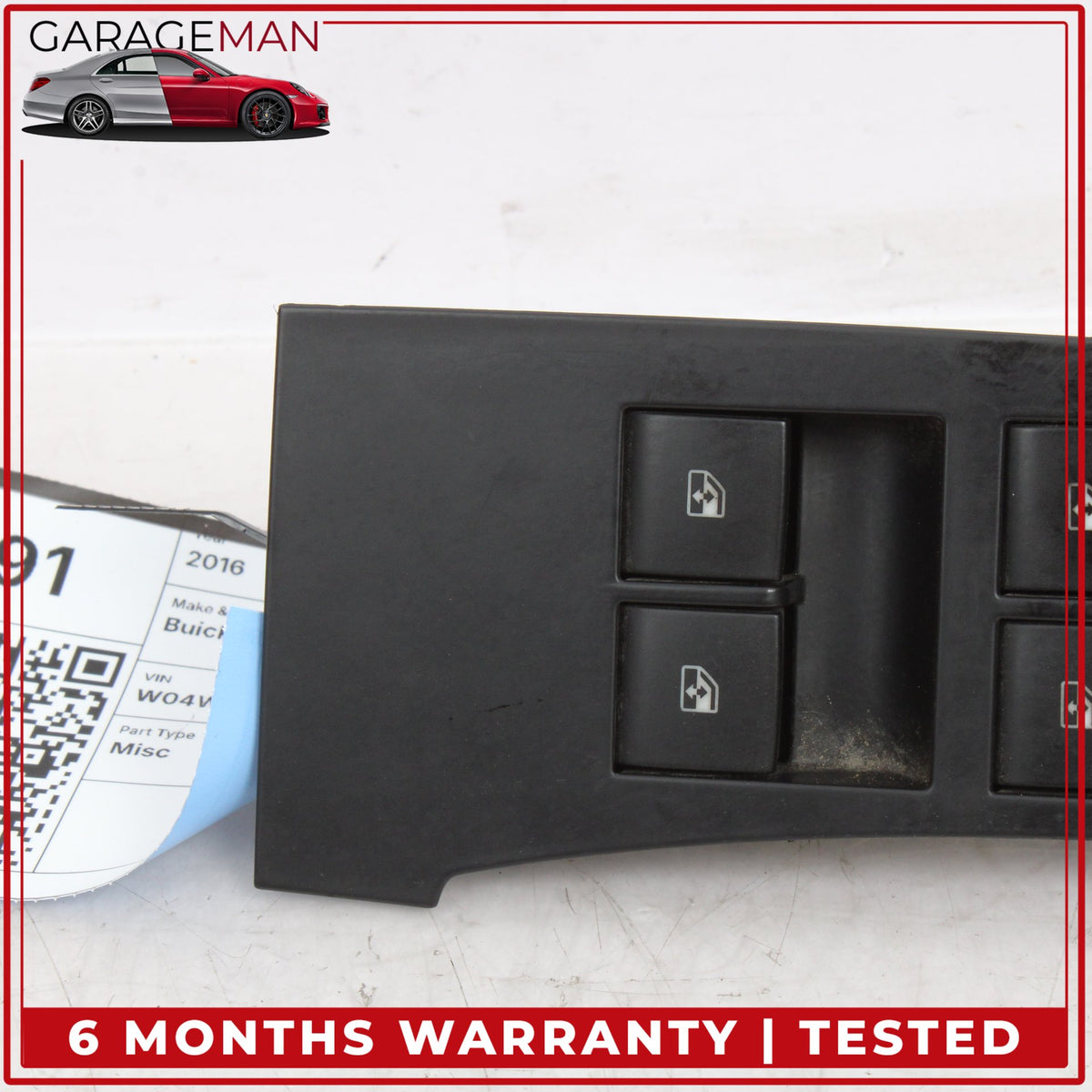 2016-2019 Buick Cascada Front Left Master Window Control Switch 13398365 OEM