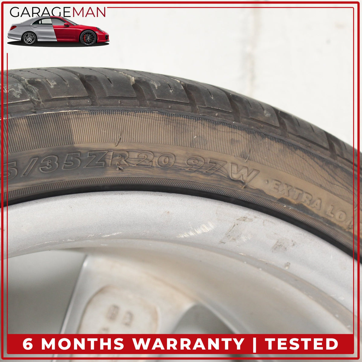 2012-2018 Audi A6 S6 Front or Rear 5 Spoke Wheel Rim w/ Tire 8.5JX20H2 ET45 OEM