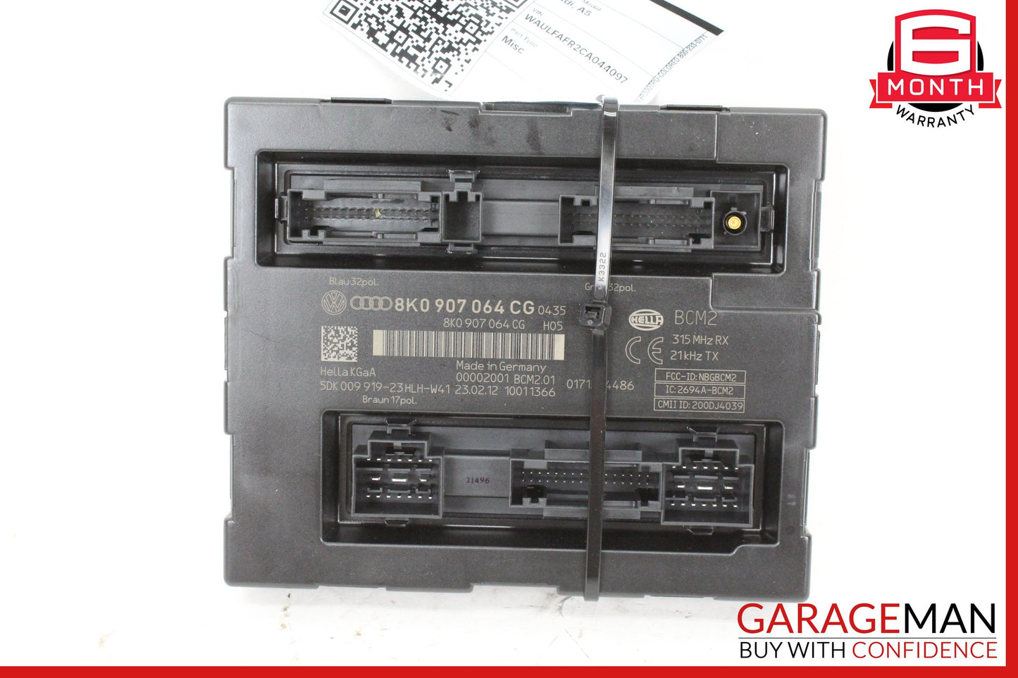 2009-2012 Audi A5 BCM Body Comfort Control Module Unit 8K0907064CG OEM