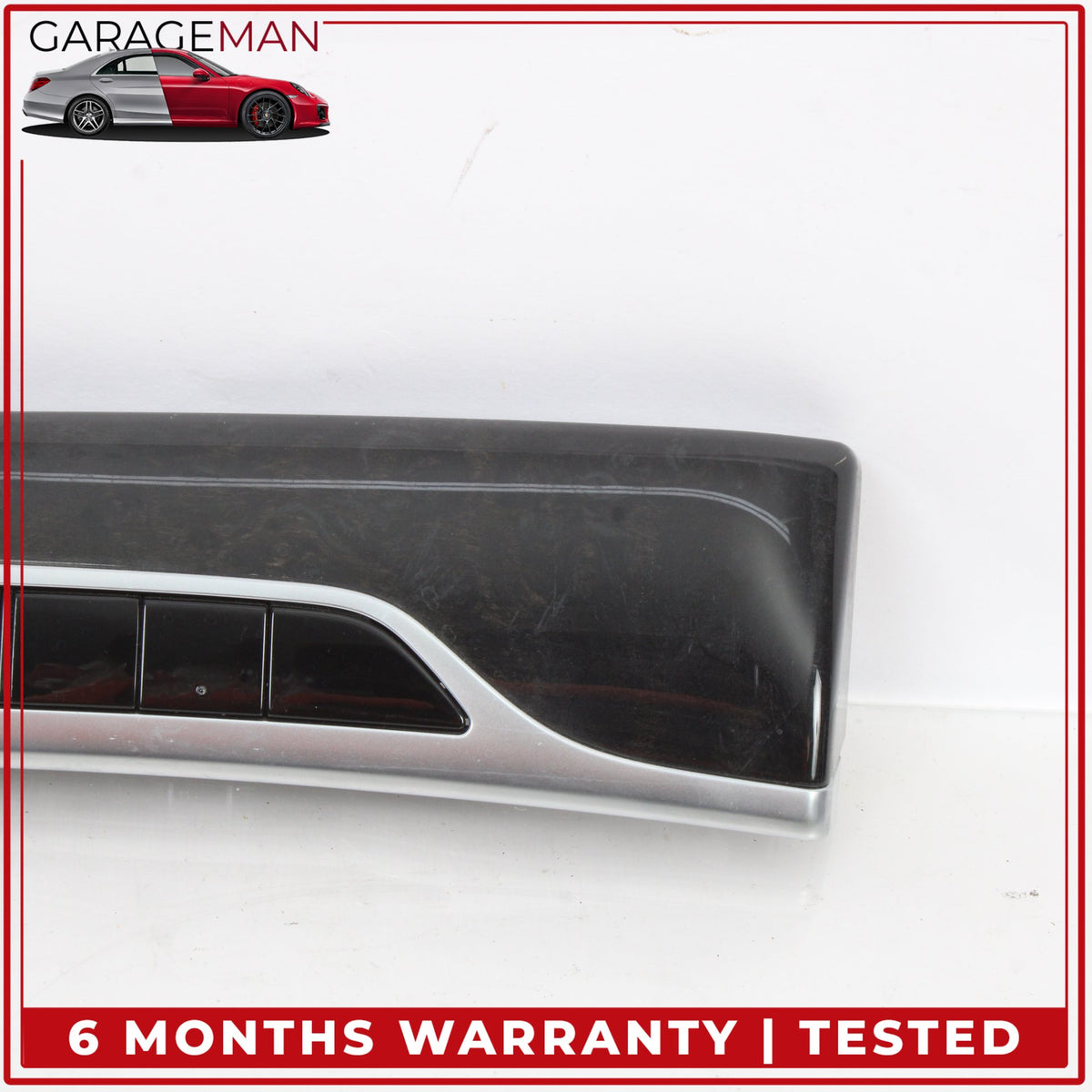 2014-2020 Mercedes W222 S550e Dashboard Trim Wood w/ Parking Sensor Switch OEM