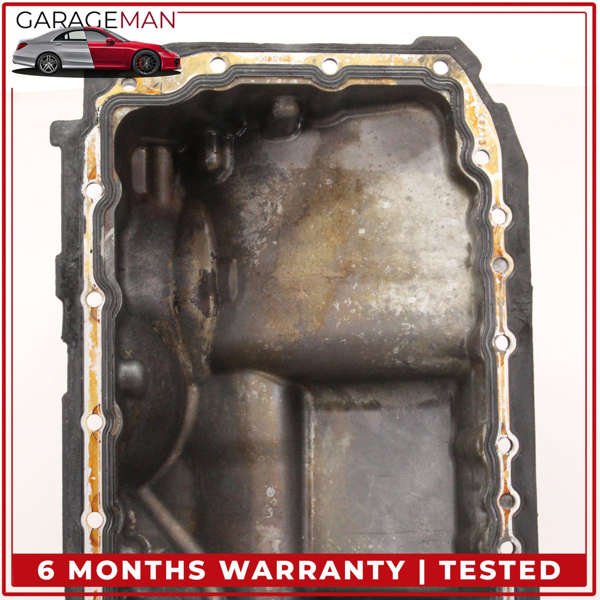 2010-2019 BMW 640i 3.0L Straight Six Engine Motor Oil Pan w/ Sensor 7556663 OEM