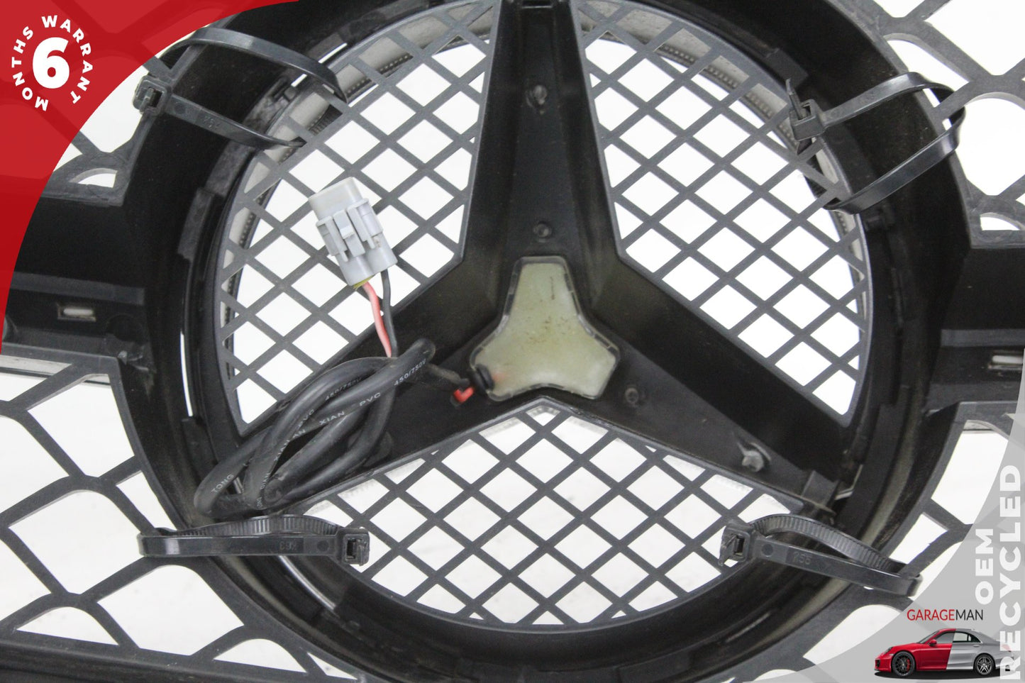 2008-2014 Mercedes W204 C300 C63 AMG Front Hood Radiator Grille Grill Black