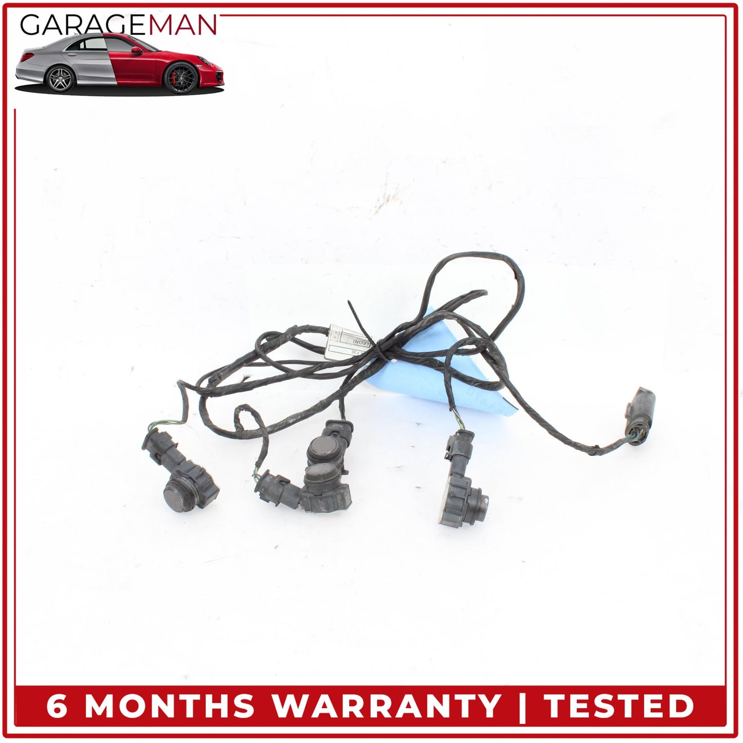 2012-2018 BMW 328i F30 Front Bumper Parking Sensors w/ Wire Harness 9313607 OEM