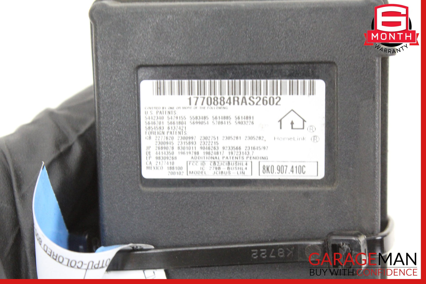 2009-2012 Audi S5 HomeLink Garage Door Opener Control Module Unit 8K0907410C OEM