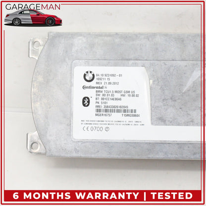 2011-2016 BMW 550i Bluetooth Telematics Communication Control Module 9231092 OEM