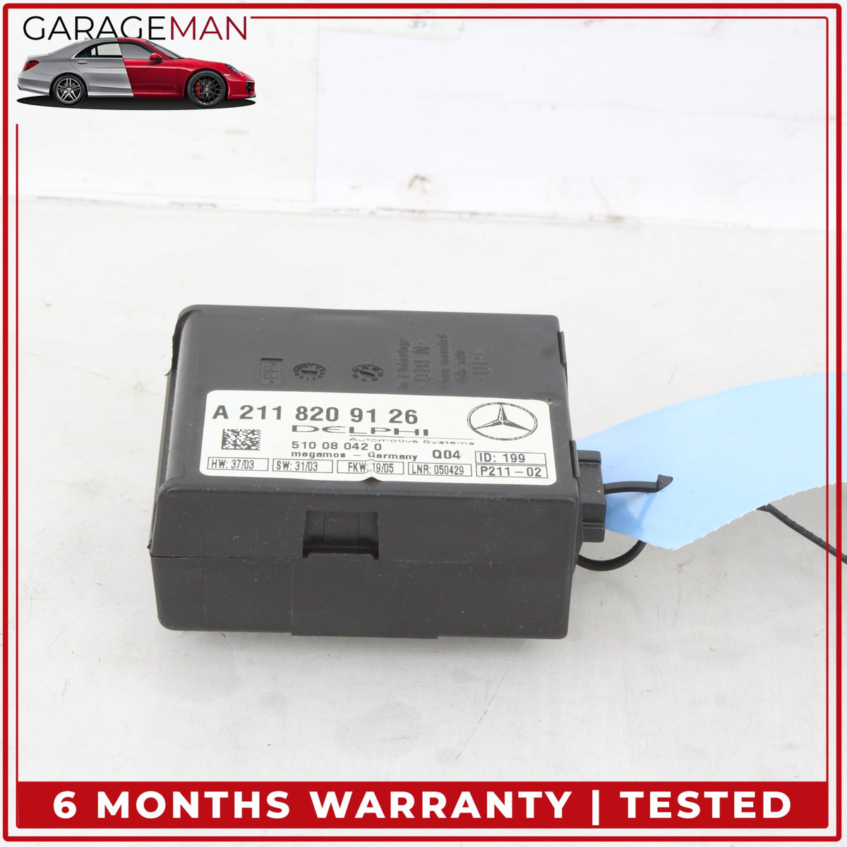 2000-2012 Mercedes R230 SL500 Anti Theft Alarm Control Module 2118209126 OEM
