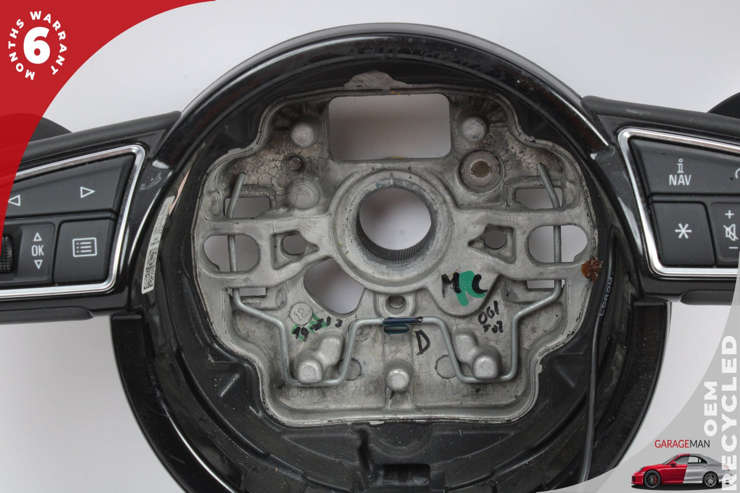 2012-2018 Audi A7 A6 Front Left Side Steering Wheel Black 4G0419091S OEM