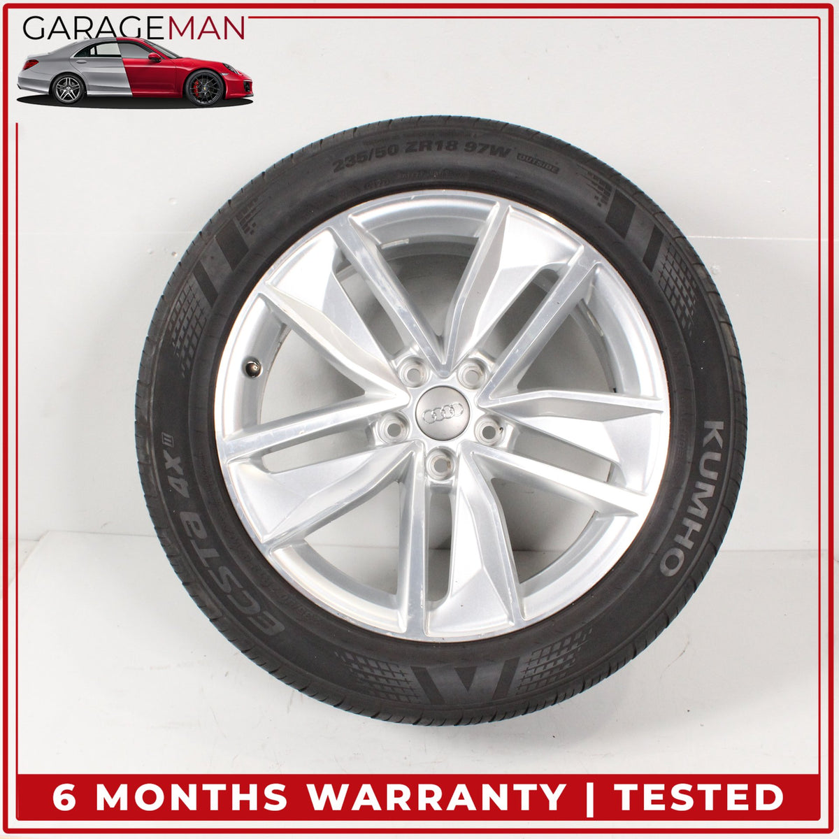 2016-2018 Audi Q3 Front or Rear Side Wheel Rim w/ Kumho Tire 7JX18H2 ET43 OEM