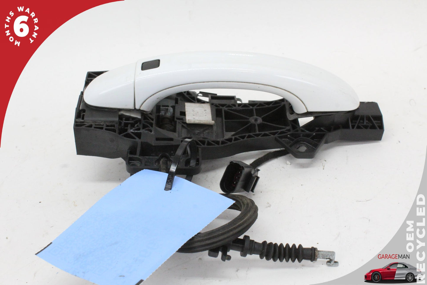 2007-2015 Audi Q7 Rear Right Side Exterior Door Handle White Keyless OEM