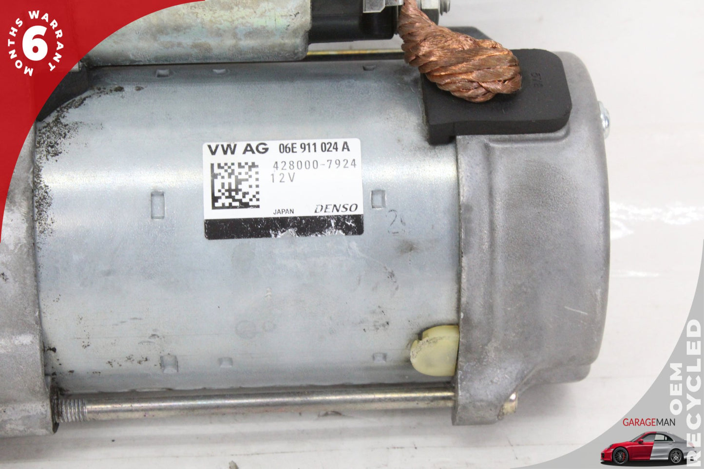 2012-2015 Audi A6 Sedan Engine Motor Starter 06E911024A OEM