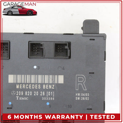 2003-2009 Mercedes-Benz CLK350 W209 Coupe Right Front Door Control Module 2098202026 OEM