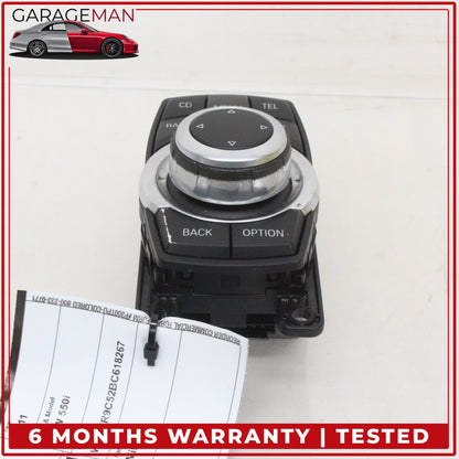 2011-2016 BMW 550i Center Console iDrive Navigation Knob Switch 9206444 OEM