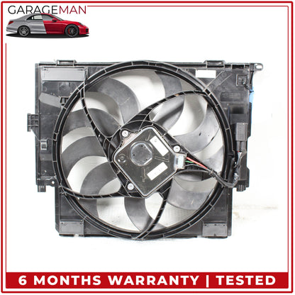 2014-2018 BMW 328d Engine Radiator Cooling Fan Motor Assembly 7640512