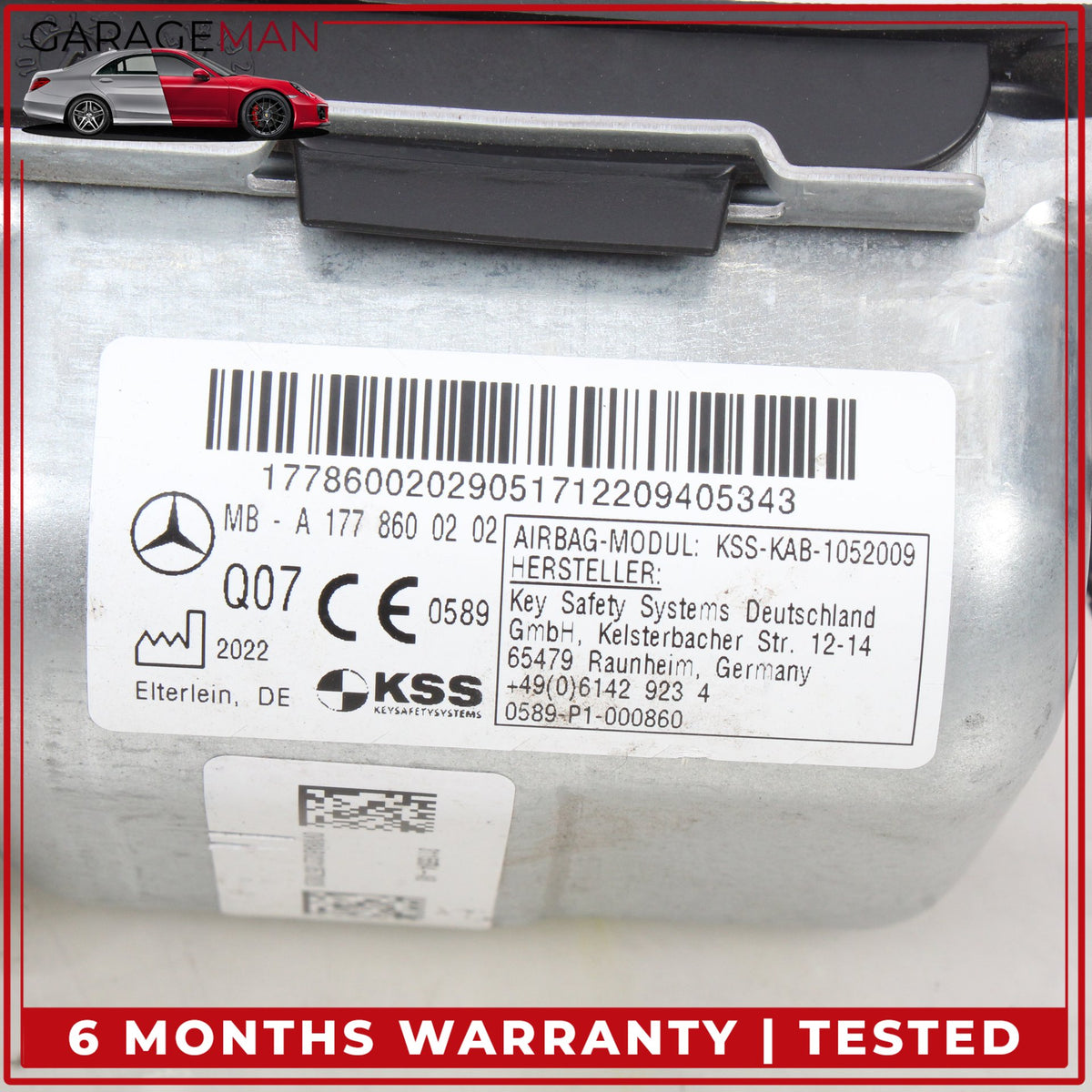 2020-2025 Mercedes W177 A220 CLA250 Front Left Side Knee Airbag 1778600202 OEM